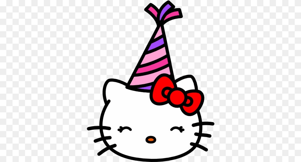 Hello Kitty Birthday Clip Art, Clothing, Hat, Party Hat, Device Free Png Download