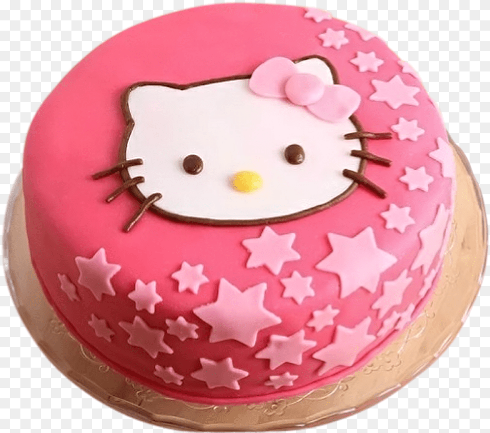 Hello Kitty Birthday Hello Kitty Cake, Birthday Cake, Cream, Dessert, Food Free Transparent Png