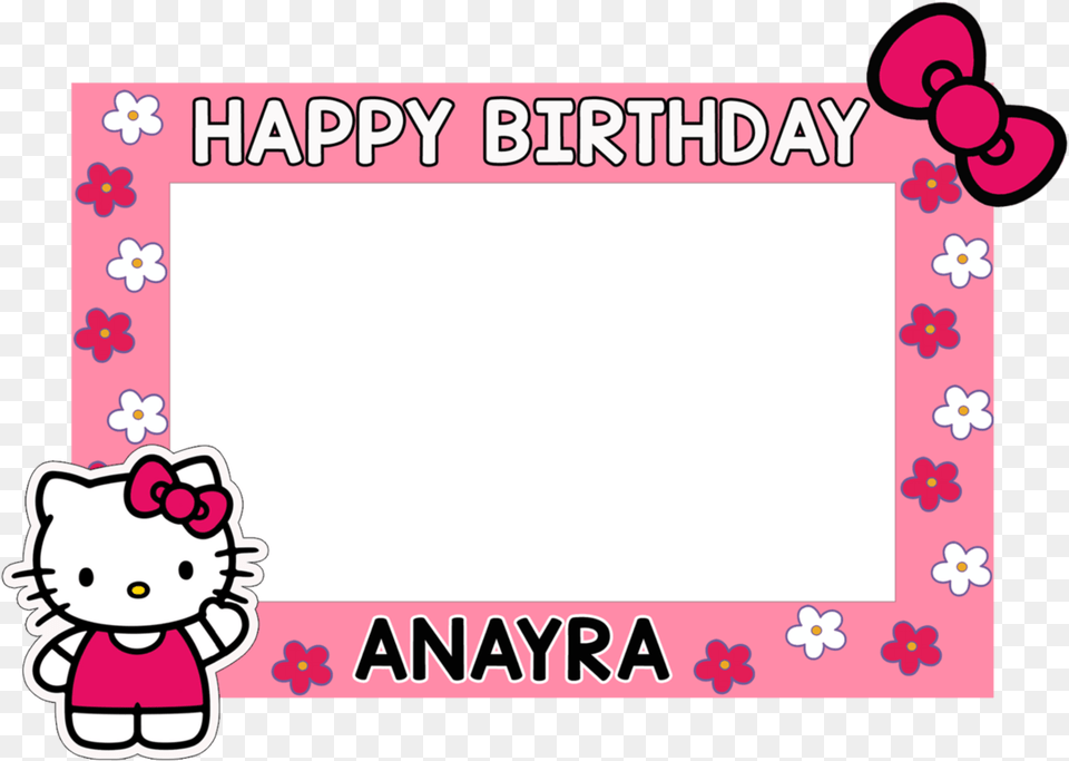 Hello Kitty Birthday Photo Frame, Envelope, Greeting Card, Mail, Baby Png