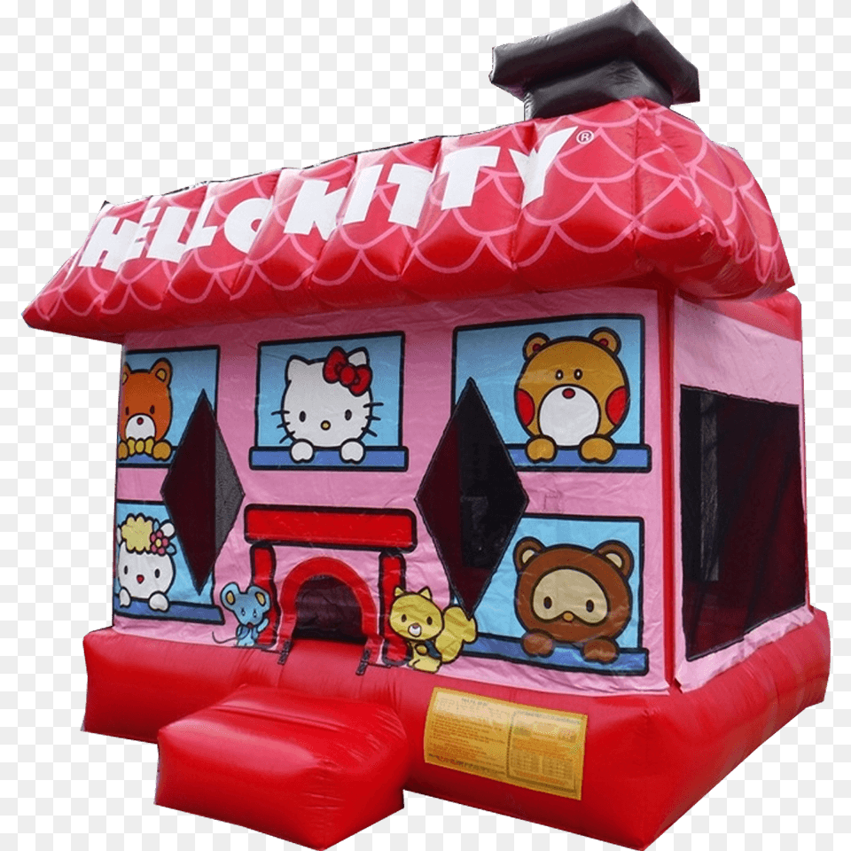 Hello Kitty Bouncer Hello Kitty, Inflatable, Animal, Bear, Mammal Png Image