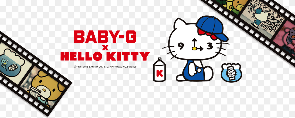 Hello Kitty Casio Banner Baby G X Hello Kitty Free Png