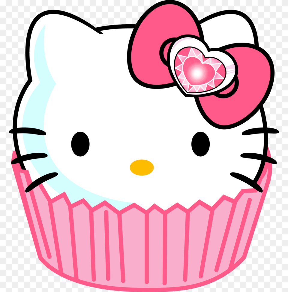 Hello Kitty Clip Art, Cake, Cream, Cupcake, Dessert Free Png