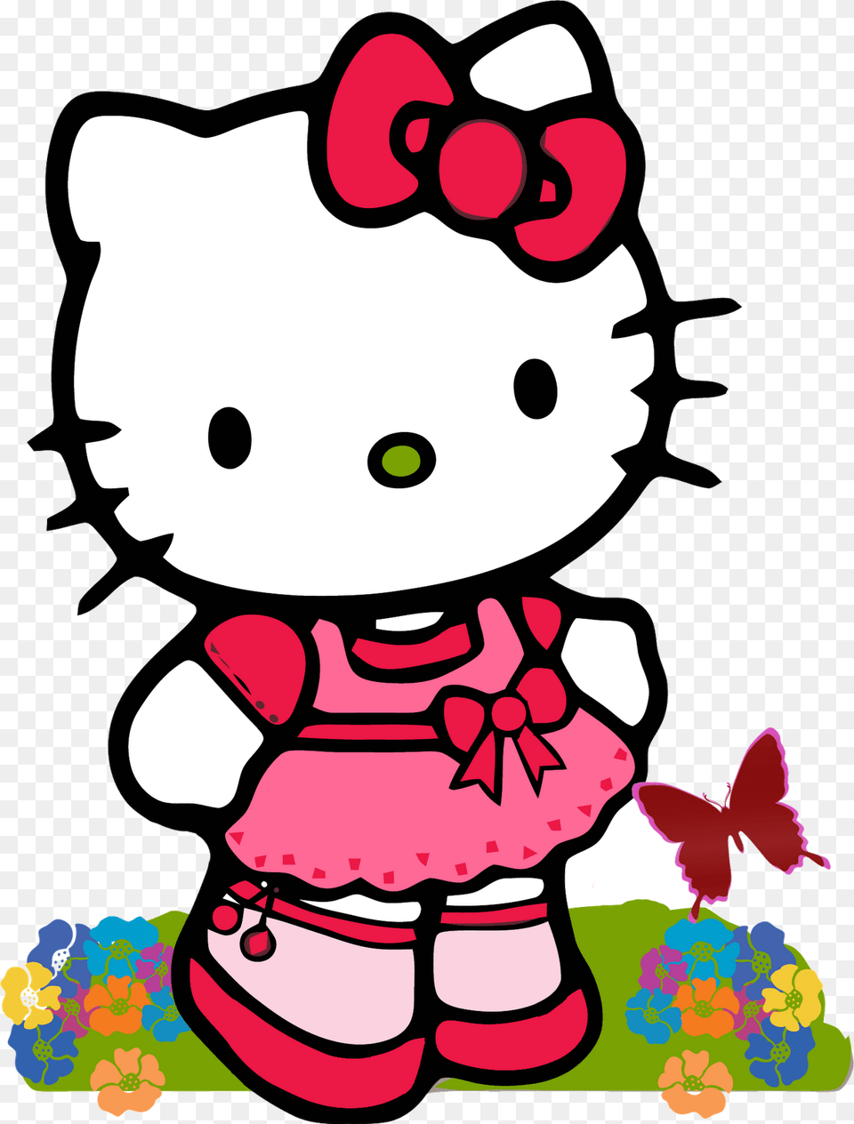 Hello Kitty Clip Art On Clipart Transparent Cartoon Character Hello Kitty, Baby, Person, Toy, Face Png