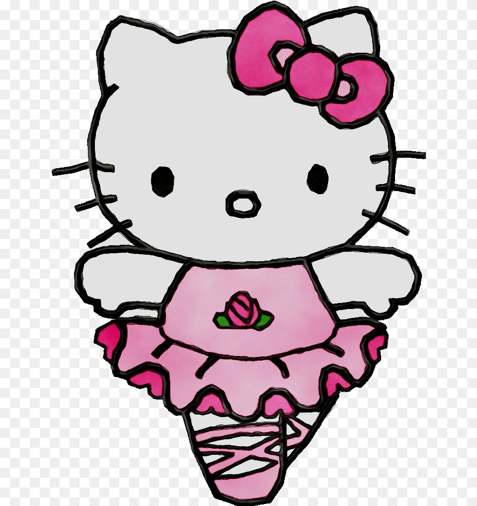 Hello Kitty Clip Art Portable Network Graphics Image Hello Kitty Holding A Phone, Cream, Dessert, Food, Ice Cream Png