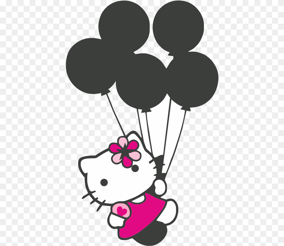 Hello Kitty Con Globitos Logo Vector Hello Kitty Vector, People, Person, Balloon, Baby Png Image