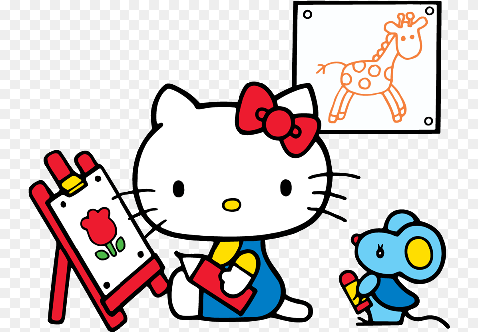 Hello Kitty Drawing Image, Animal, Bear, Mammal, Wildlife Free Png Download