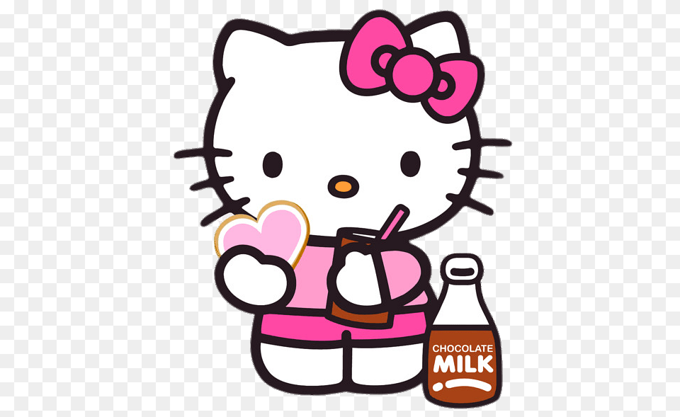 Hello Kitty Drinking Chocolate Milk, Beverage, Ammunition, Grenade, Weapon Free Transparent Png