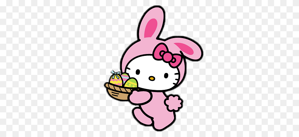 Hello Kitty Easter Bunny Free Transparent Png