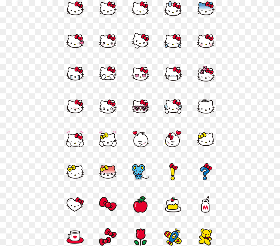 Hello Kitty Emoji Copy And Paste, Cream, Dessert, Food, Icing Free Png Download