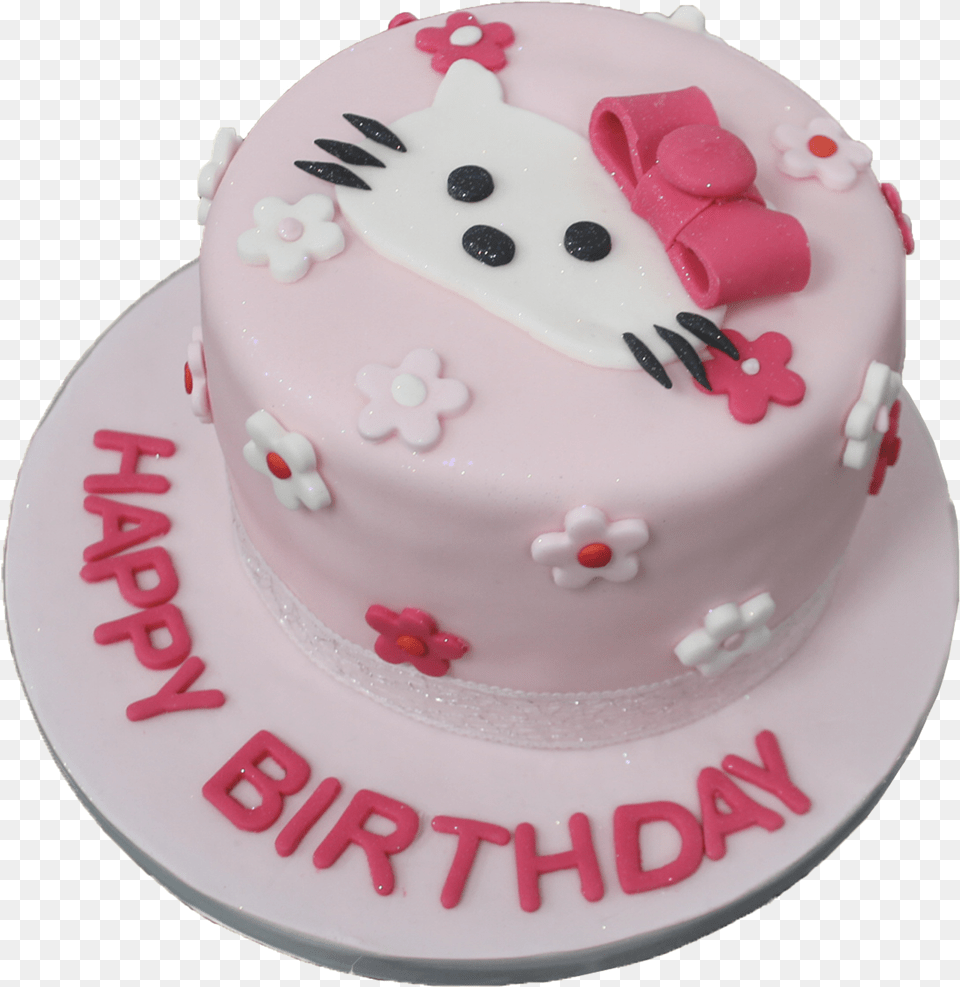 Hello Kitty Face Cake B140 Happy Birthday Bismillah Cake Png Image