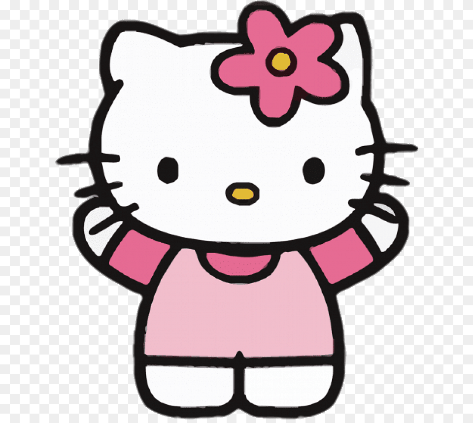Hello Kitty Hands Up, Plush, Toy, Animal, Canine Png Image