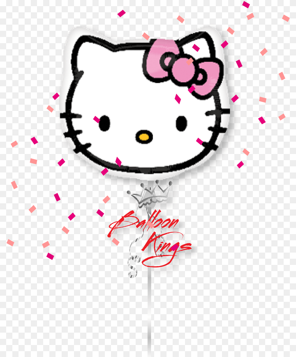 Hello Kitty Head Hello Kitty With A Flower, Paper, Purple, Baby, Person Free Png Download