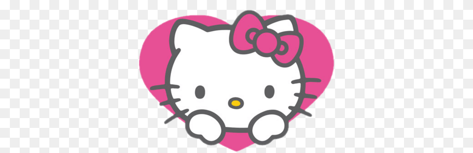 Hello Kitty Heart, Sticker, Device, Grass, Lawn Free Png