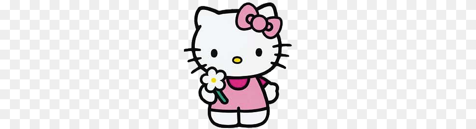 Hello Kitty Holding Flowers, Plush, Toy, Dynamite, Weapon Free Png