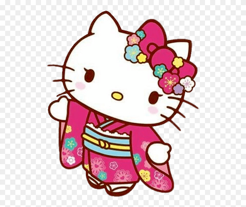 Hello Kitty In Traditional Japanese Outfit, Animal, Bear, Mammal, Wildlife Free Transparent Png