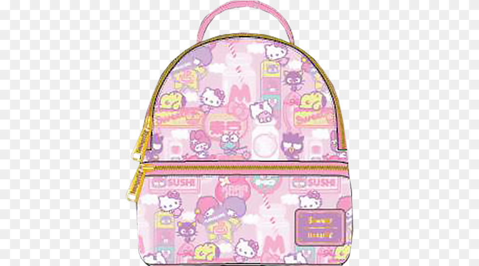 Hello Kitty Kawaii Convertible Mini Backpack By Loungefly Hello Kitty Mini Backpack, Bag Free Transparent Png