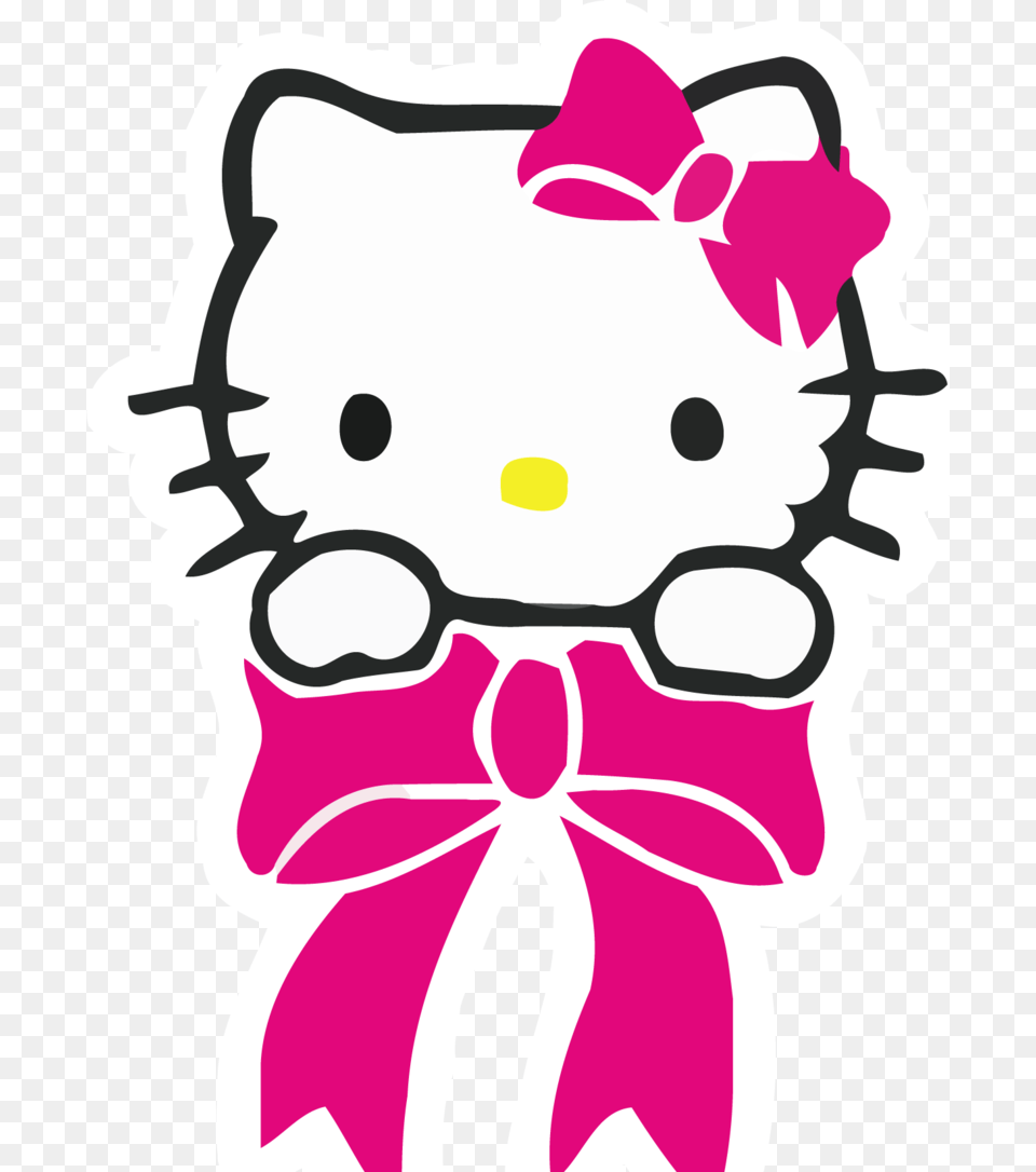 Hello Kitty Logo Hello Kitty, Flower, Plant, Stencil, Animal Free Png