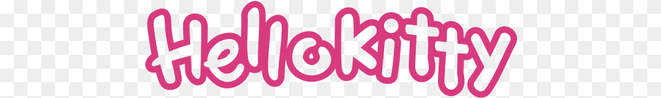Hello Kitty Logo Hello Kitty Logo, Text, Light, Purple Free Png Download