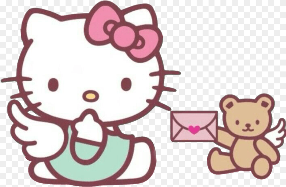 Hello Kitty Logo Pink, Animal, Bear, Mammal, Wildlife Png