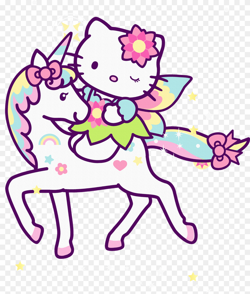 Hello Kitty Merry Christmas 2020 Qrmaqc Hello Kitty With Unicorn, Purple, Art, Graphics, Baby Png Image
