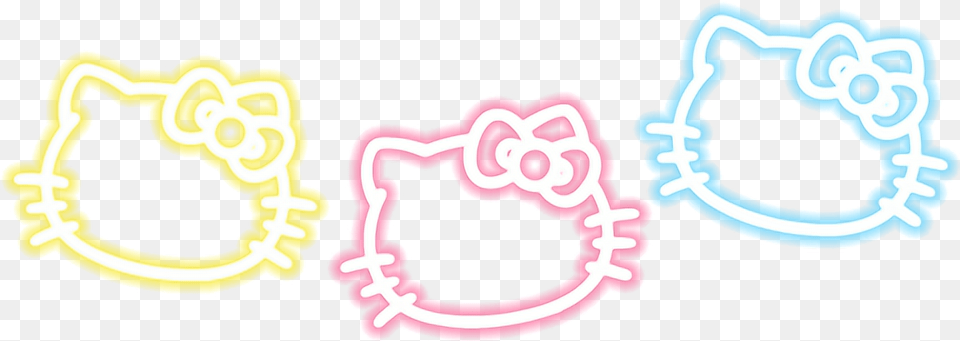 Hello Kitty Neon, Light, Animal, Cat, Knot Free Transparent Png