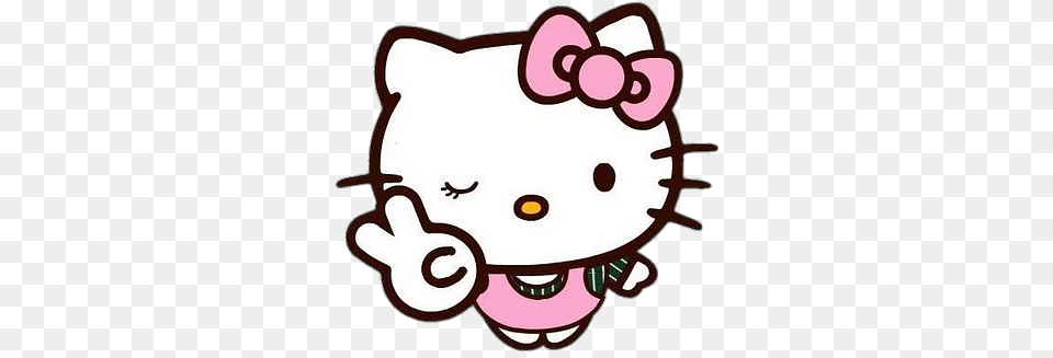 Hello Kitty Peace Sign, Sticker Free Transparent Png