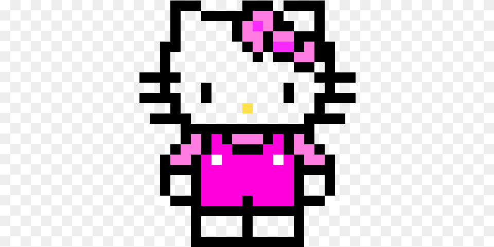 Hello Kitty Pixel Art Hello Kitty Easy, Purple, First Aid Free Transparent Png