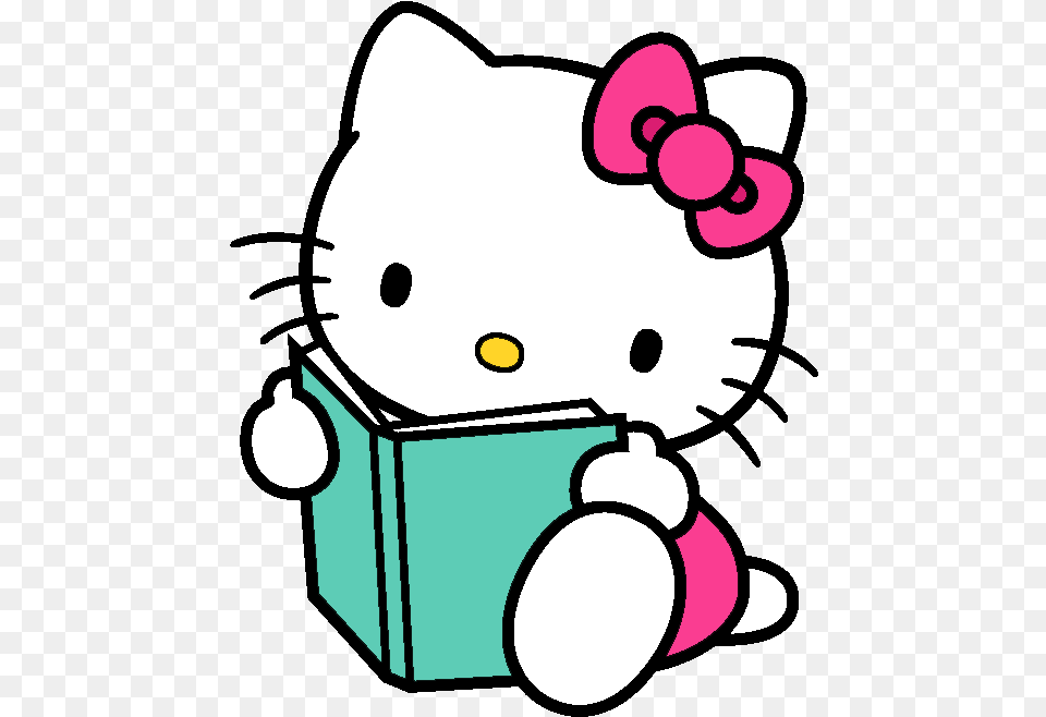 Hello Kitty Reading A Book, Baby, Person, Toy Png
