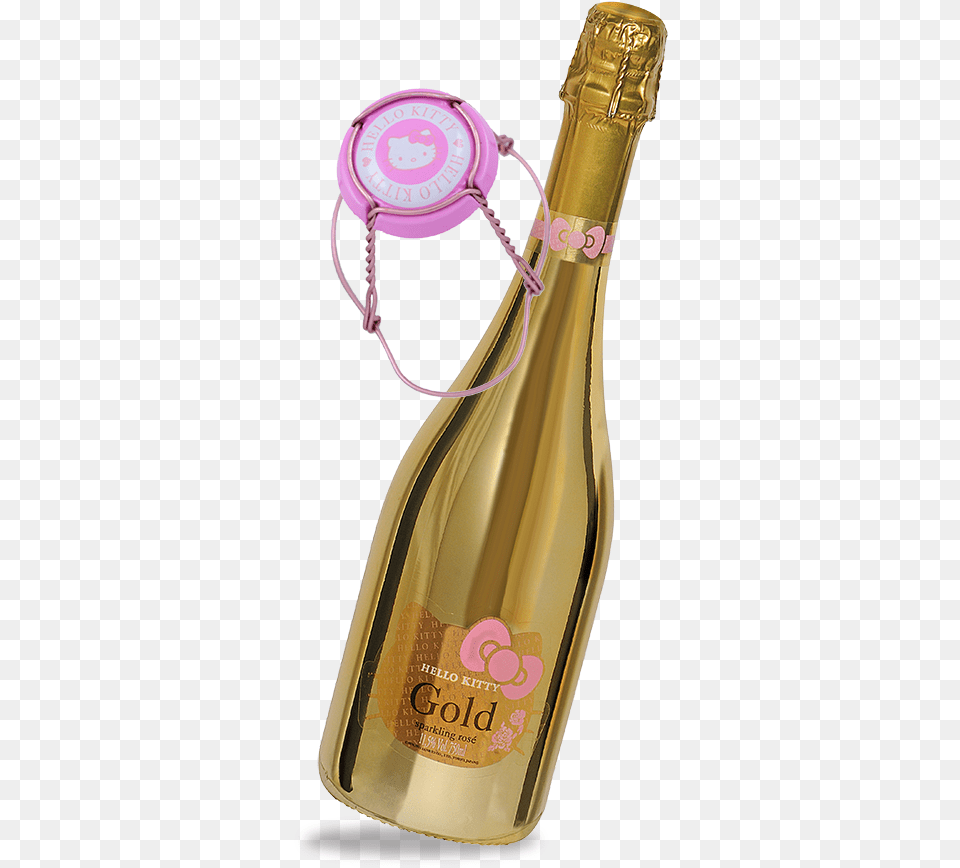 Hello Kitty Rose Gold Wine, Alcohol, Beverage, Bottle, Liquor Free Png Download