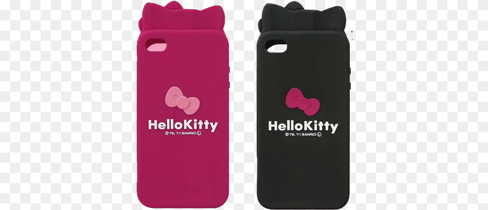 Hello Kitty Soft Case With Cute Ears And Bowtie Hello Kitty, Electronics, Mobile Phone, Phone, Bottle Png Image