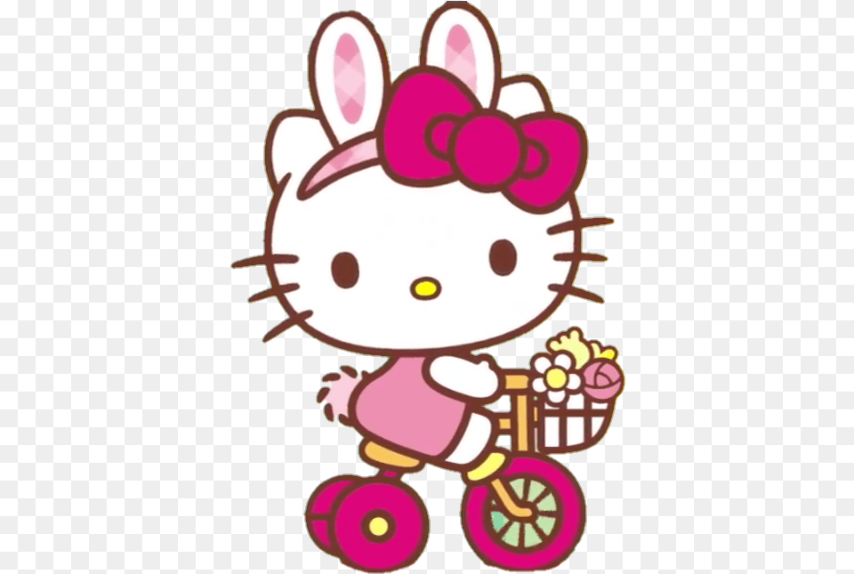 Hello Kitty Sticker Cute, Machine, Wheel, Birthday Cake, Cake Free Png Download