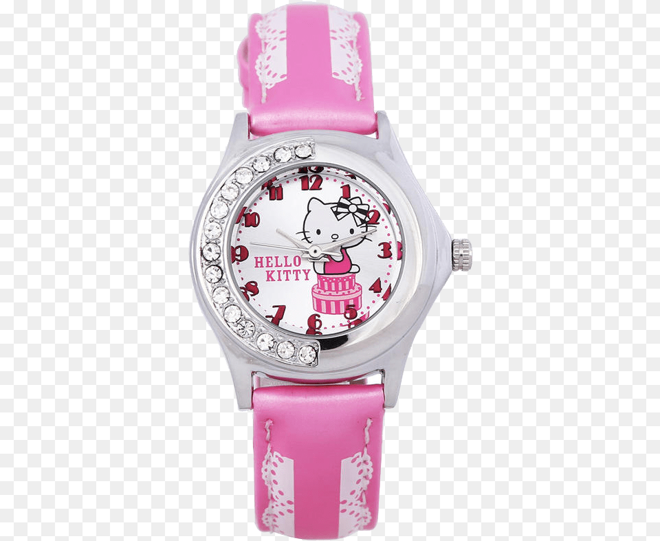 Hello Kitty Watch Child, Arm, Body Part, Person, Wristwatch Free Transparent Png