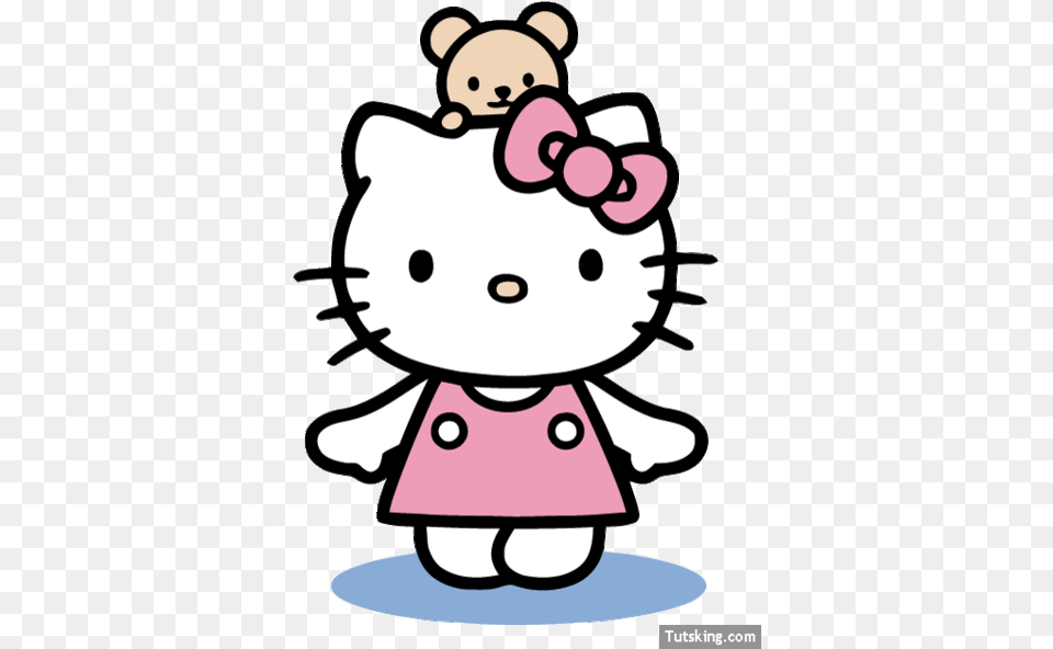 Hello Kitty With Teddy Bear Clip Art Download Hello Kitty With Bear, Plush, Toy, Animal, Canine Free Transparent Png