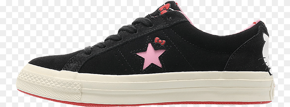 Hello Kitty X Converse One Star Black Converse One Star Hello Kitty Uk, Clothing, Footwear, Shoe, Sneaker Png