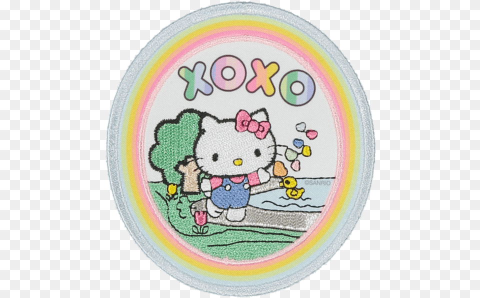 Hello Kitty Xoxo Patch Soft, Embroidery, Home Decor, Rug, Pattern Free Png Download