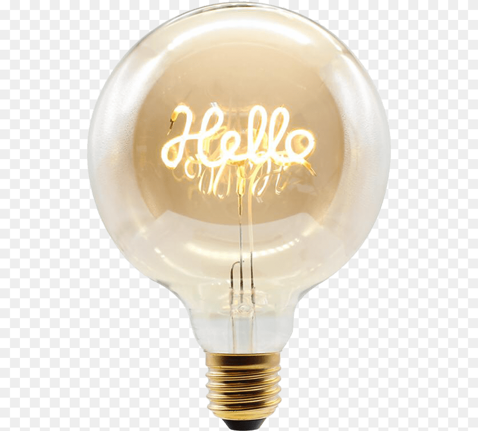 Hello Light Bulb Incandescent Light Bulb, Lightbulb, Plate Free Png Download