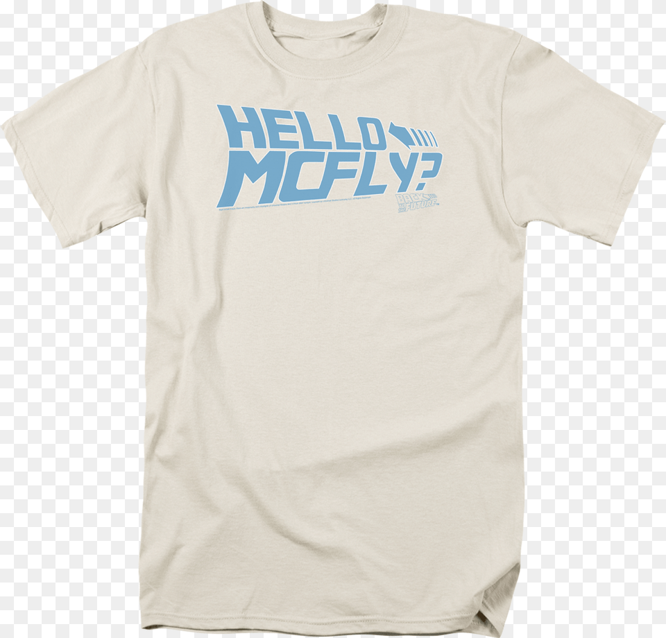 Hello Mcfly Back To The Future T Shirt Active Shirt, Clothing, T-shirt Free Transparent Png