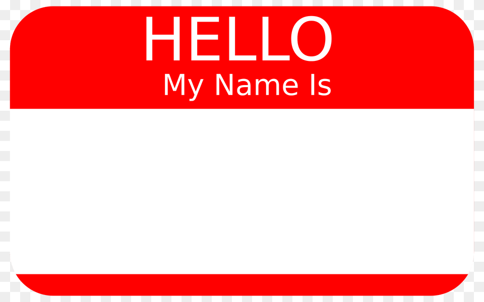 Hello My Name Is Clipart, Text Free Png Download