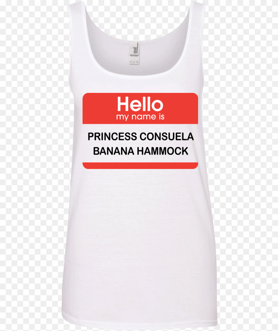 Hello My Name Is Princess Consuela Banana Hammock T Shirt Active Tank, Clothing, Tank Top Free Png