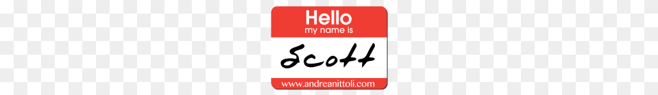 Hello My Name Is Scott, Text Free Png Download