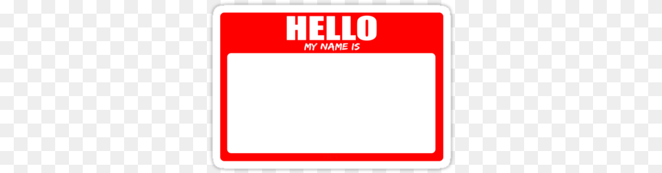 Hello My Name Is Sticker Sticker, Page, Text, First Aid, White Board Free Png Download