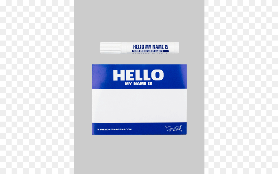 Hello My Name Is Stickers Blueid Cloud 1229 Poster, Marker Free Png