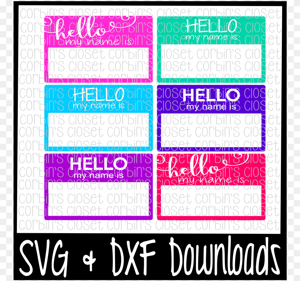 Hello Name Tag Hello My Name Is Baby Svg, Text, Advertisement, Poster Free Png Download