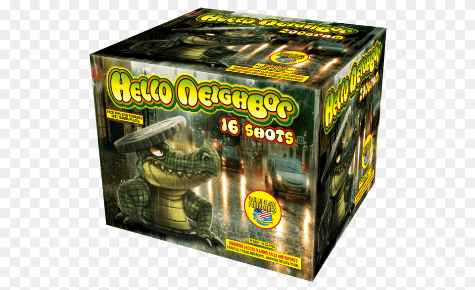 Hello Neighbor 16 Shots U2014 Warrior Fireworks, Car, Transportation, Vehicle, Animal Free Transparent Png