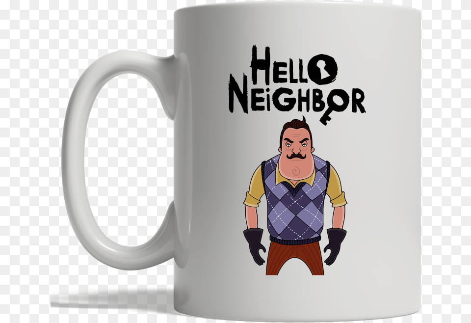 Hello Neighbor, Cup, Adult, Man, Male Free Png