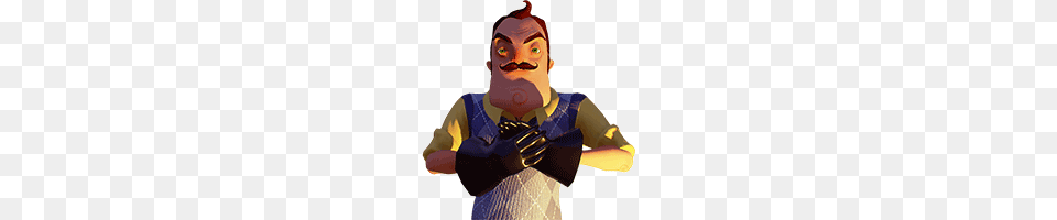 Hello Neighbor Alpha, Clothing, Glove, Person, People Png Image