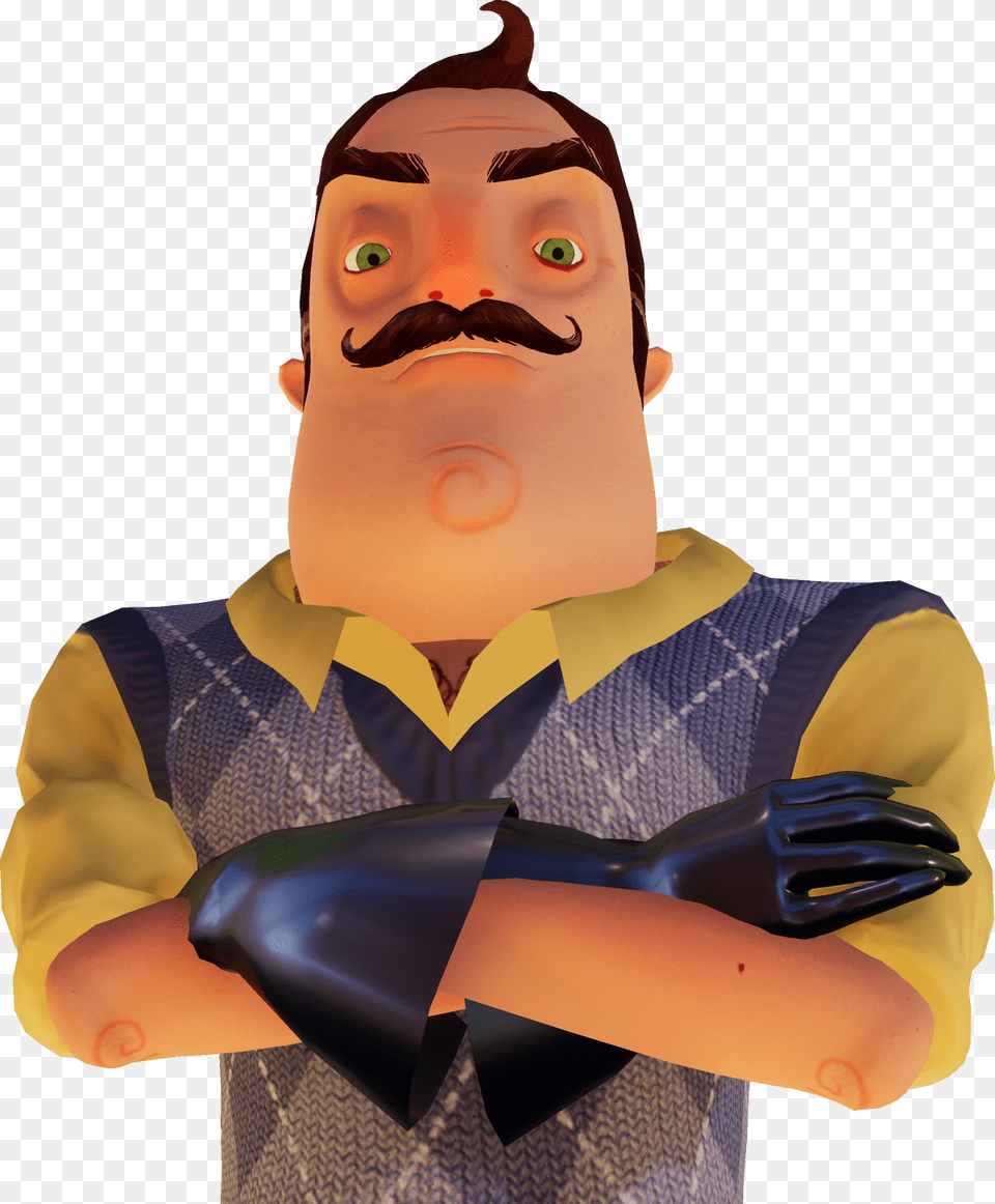 Hello Neighbor Hello Neighbor Act, Clothing, Glove, Baby, Person Free Transparent Png