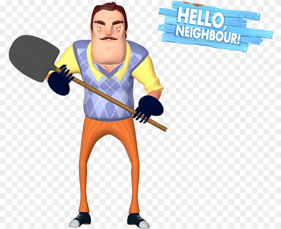 Hello Neighbor Neighbor Transparent, Cleaning, Person, Face, Head Png