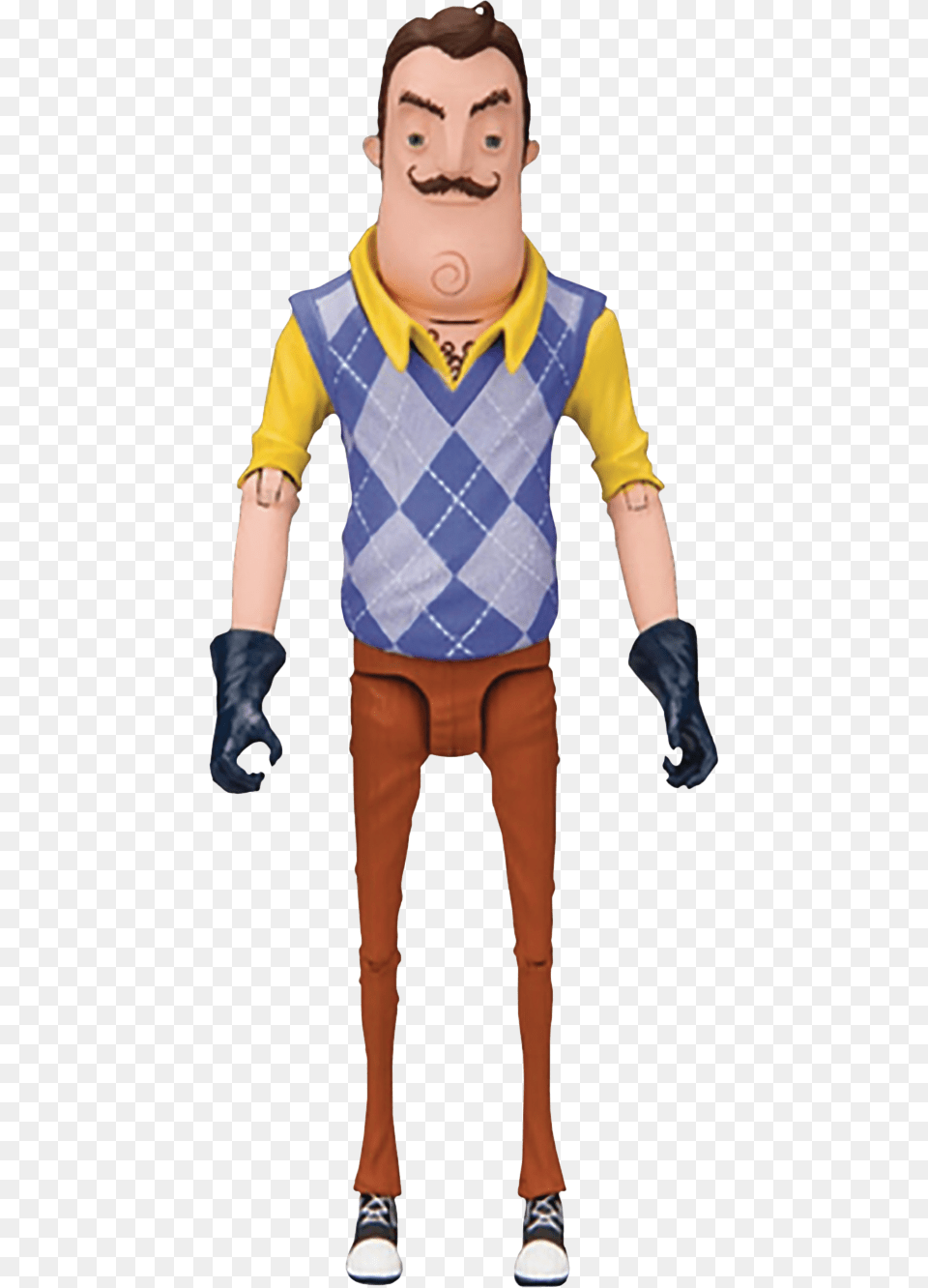 Hello Neighbor The Neighbor 5 Action Figure By Mcfarlane Hello Neighbor Action Figure, Boy, Person, Male, Glove Free Transparent Png