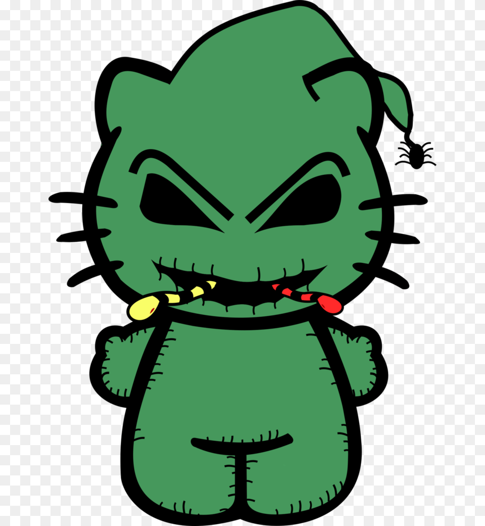 Hello Oogie Boogie By Geekitlikeme Oogie Boogie Hello Kitty, Alien, Baby, Person, Face Png